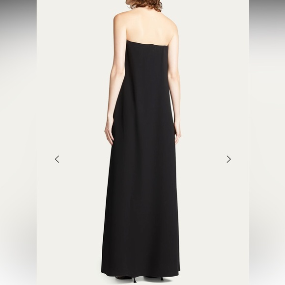 The Row Pau Strapless Dress - Black size 2 - Picture 2 of 5